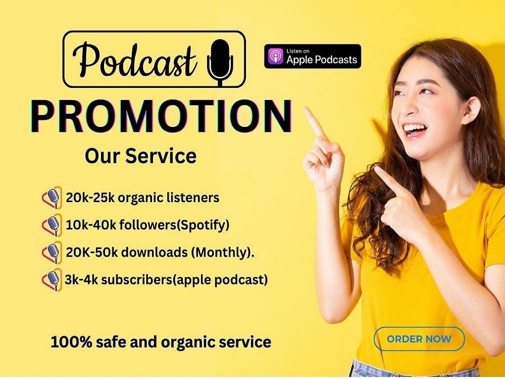 Promote your podcast to grow audiences and unlimited Downloads and