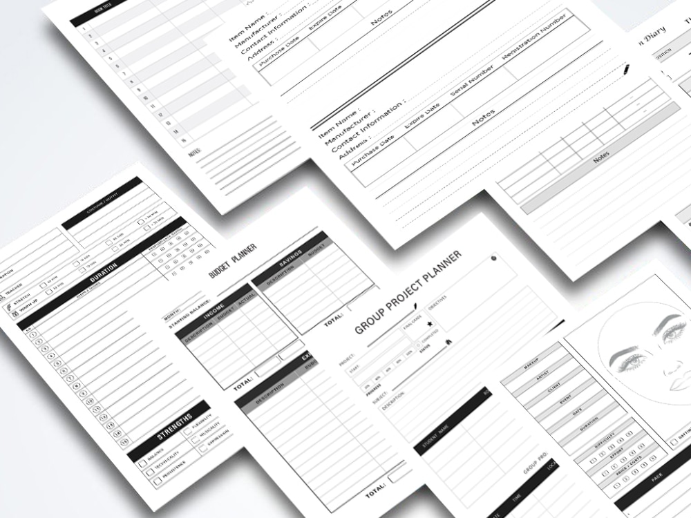 Design professional log book and journal books | Upwork