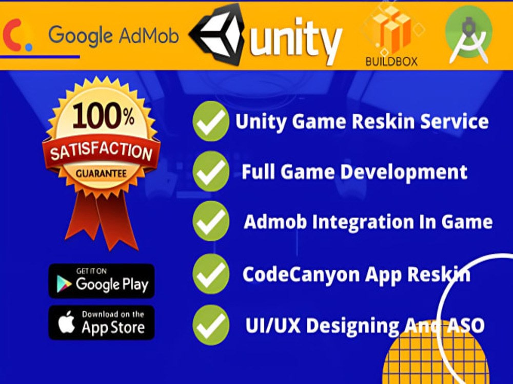 Reskin modify and provide ready to publish android game apk with admob