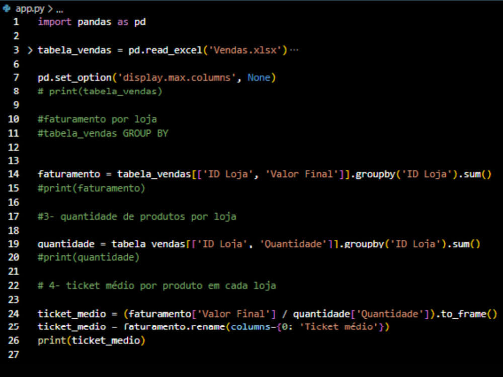 See a developer work on data with python | Upwork