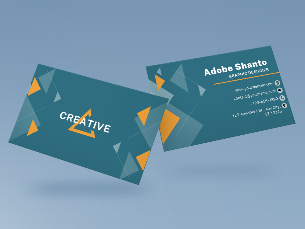 Professional luxury business card in 24 hours Upwork