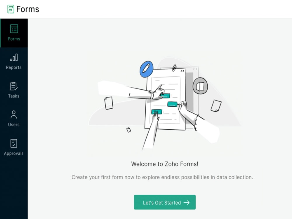 Setup Zoho forms, zoho creator Upwork