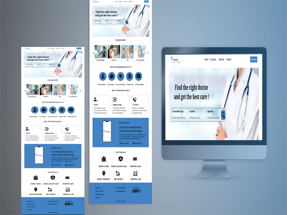Attractive landing page mockups in XD, PSD, or Figma | Upwork