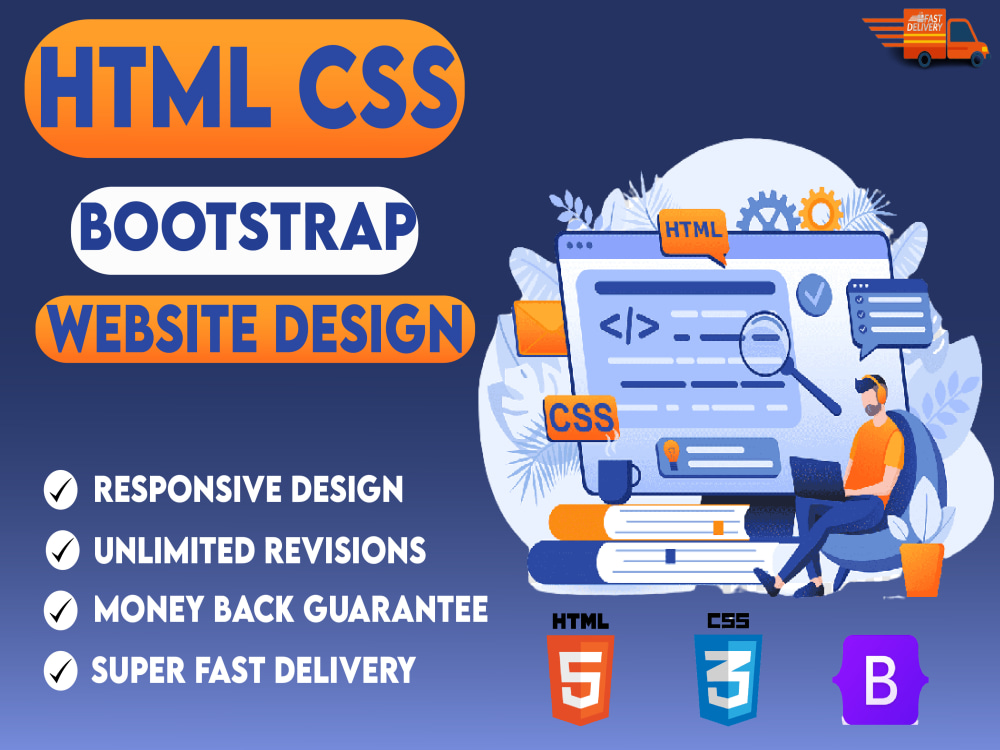 Front end developer | front end designer | HTML | CSS | Bootstrap | Upwork