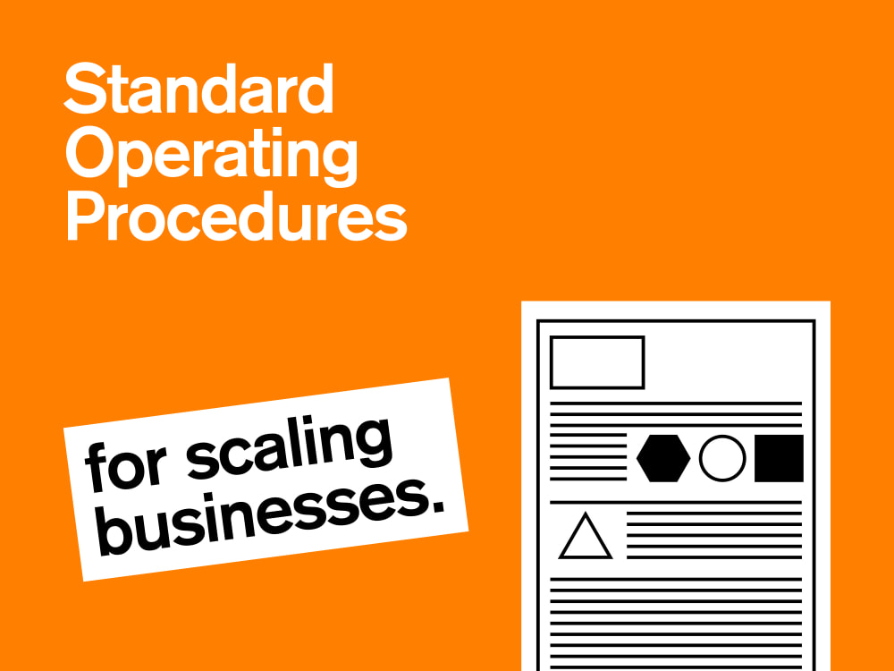 1x Standard Operating Procedure document for a process in your business ...