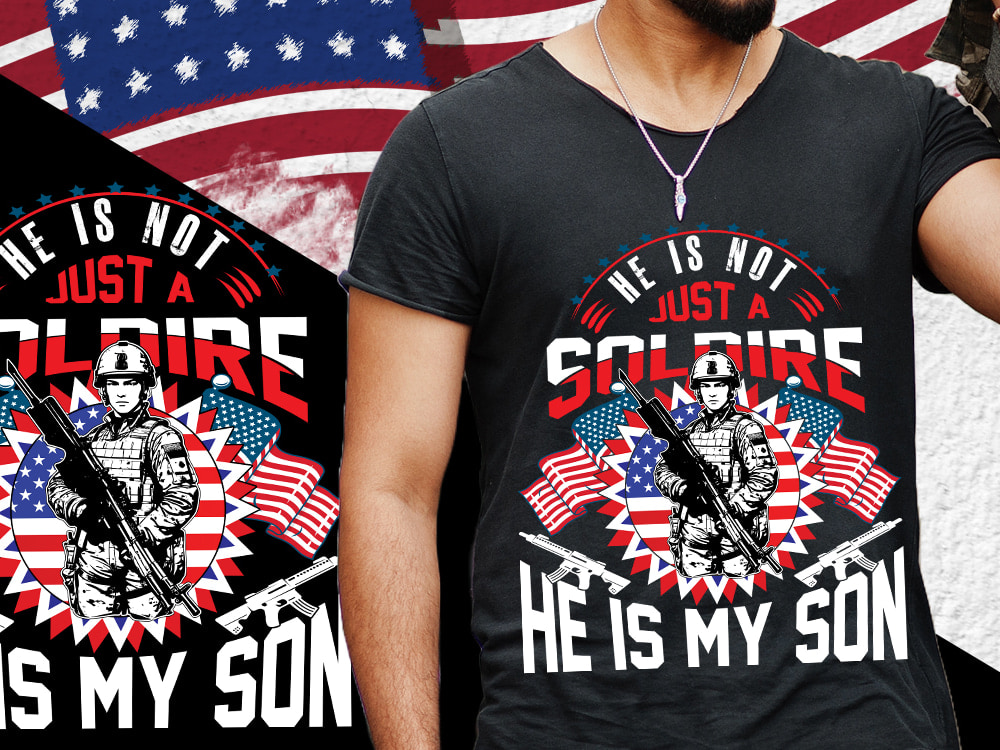 A custom USA veteran military tshirt design Upwork