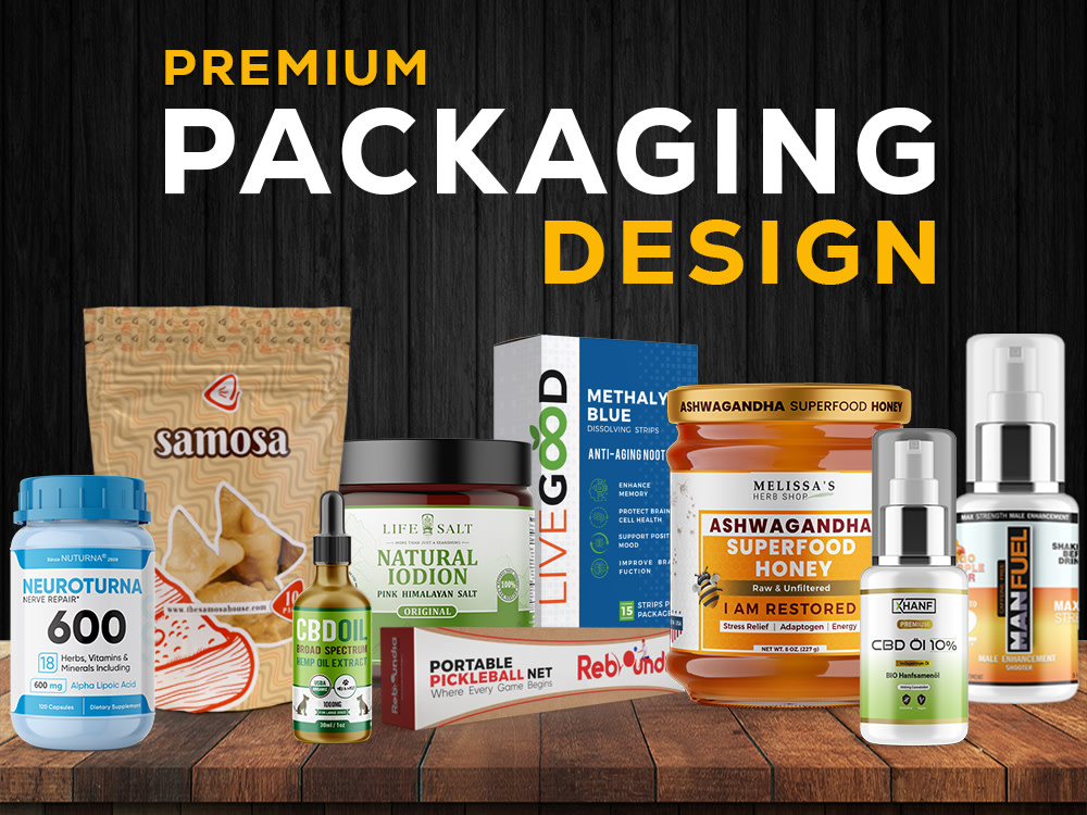 Premium Packaging and Label Design for your products Upwork