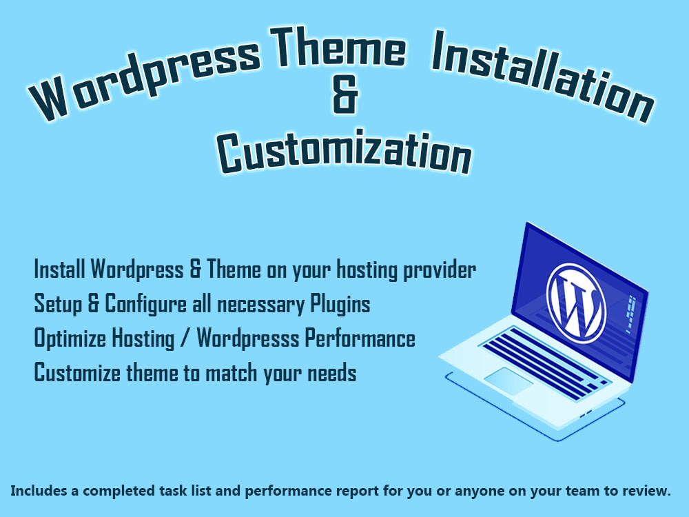 Wordpress Theme Installation and Customization | Upwork