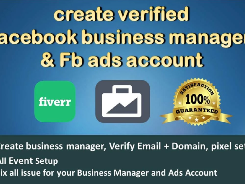 A verified Facebook Advertising Account with business ad account setup