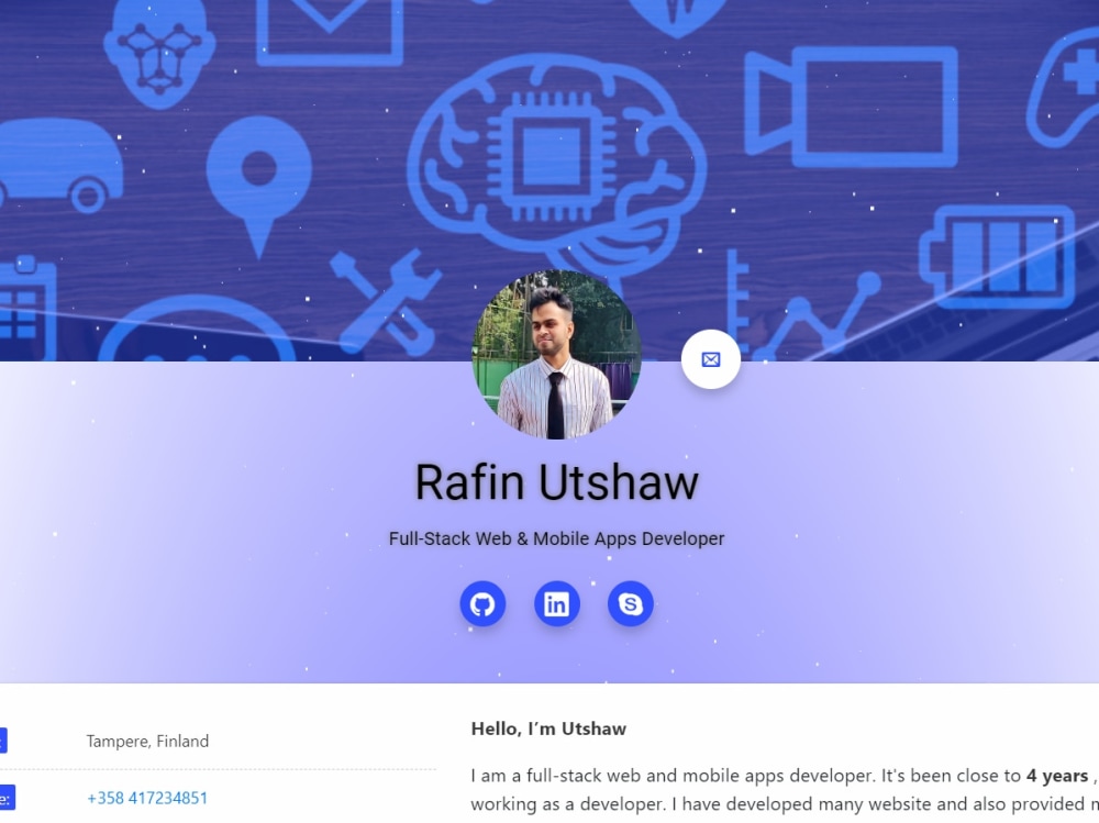 A portfolio website to showcase you or your company. | Upwork