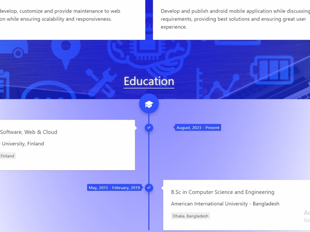 A portfolio website to showcase you or your company. | Upwork