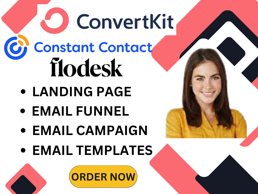 Email marketing setup on Convertkit Constant Contact Flodesk Upwork