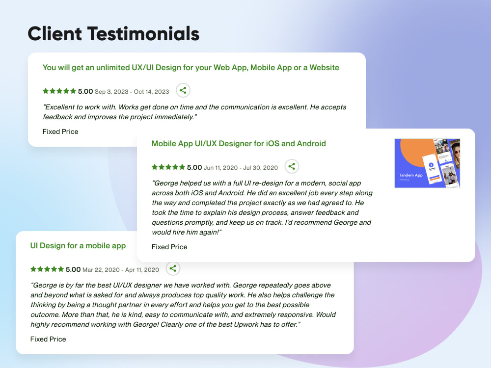 An unlimited UX/UI Design for your Web App, Mobile App or a Website ...