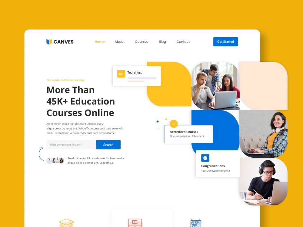 Landing Page UI UX Design in Figma | Upwork