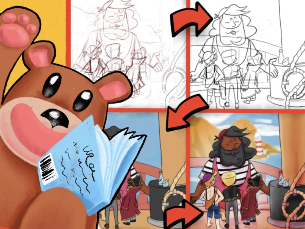 A hand made digital picture book illustration Upwork