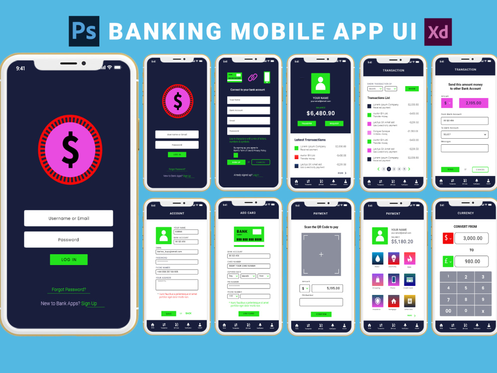 Design professional creative modern mobile app UI UX | Upwork