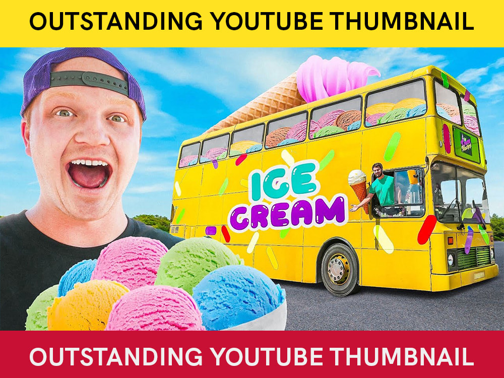 An eye Catching youtube thumbnail for your channel. Upwork