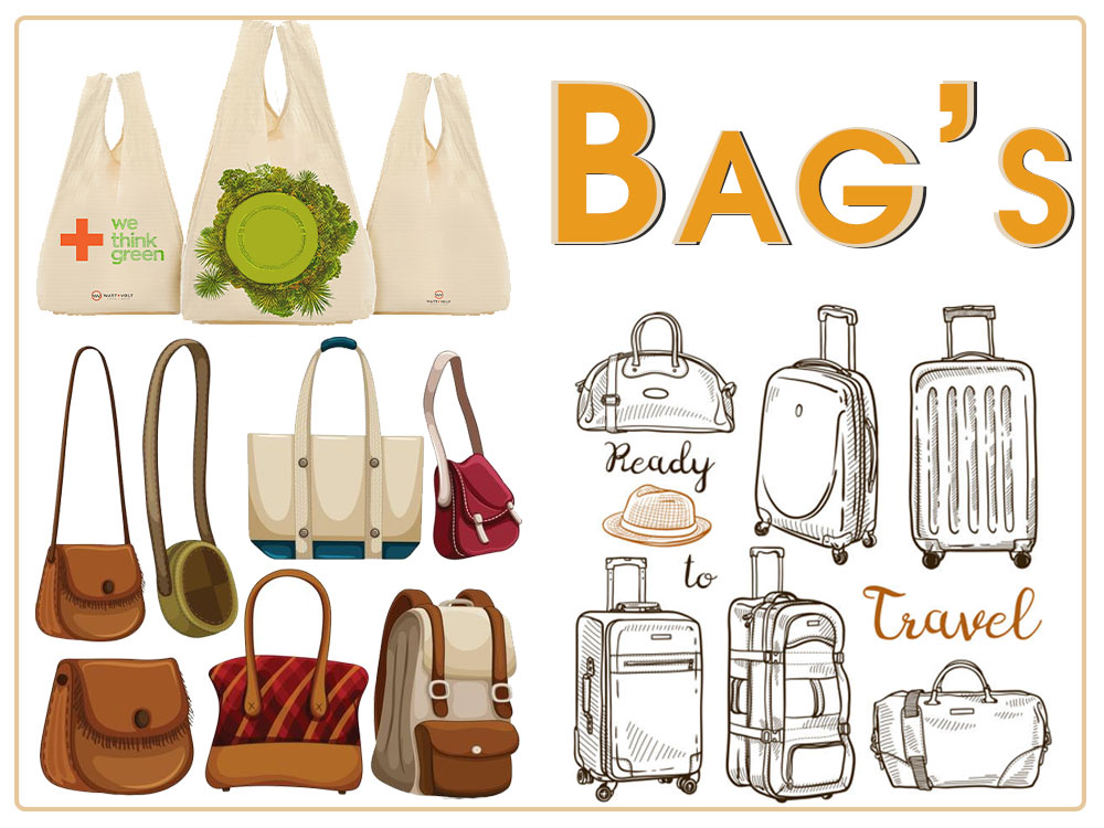 illustration designer bag clipart