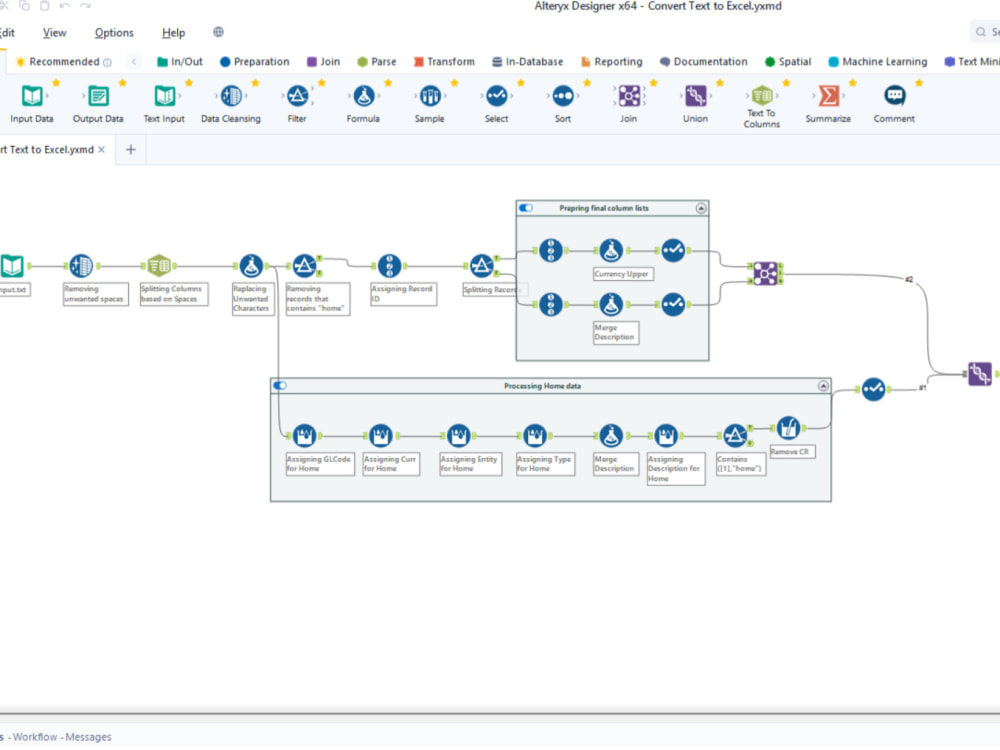 A Alteryx model to automate data processing | Upwork