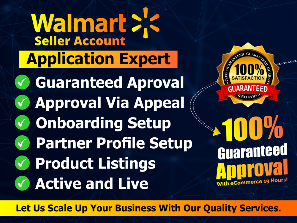 Walmart seller account approval and Setup of Walmart Onboarding