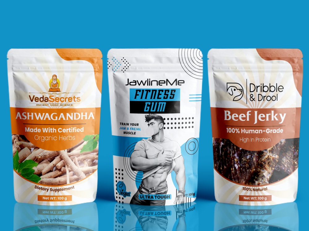 A creative pouch and food packaging design for any product Upwork