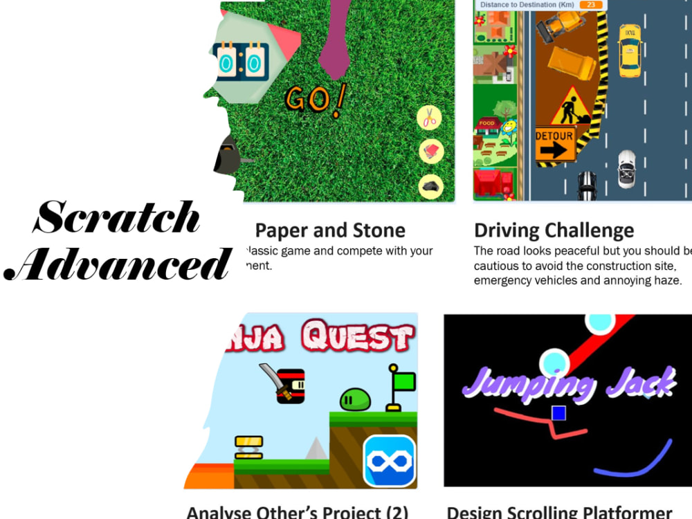 Scratch 3.0 language tutor teaching Junior / Intermediate / Advanced ...