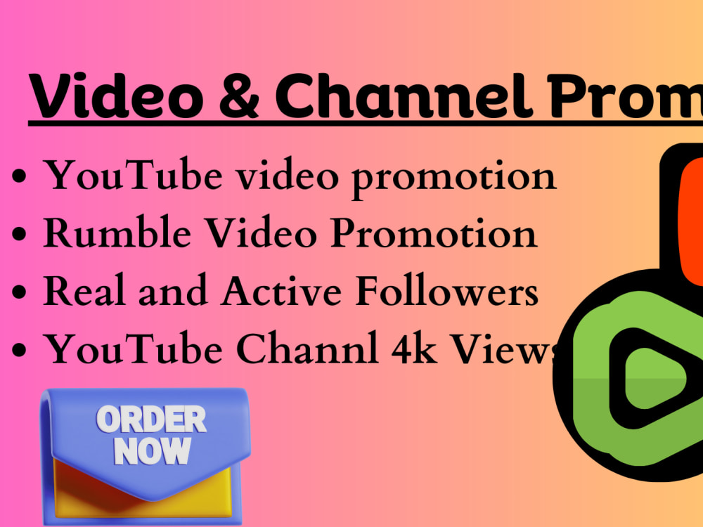 Rumble channel and video promotion with free followers Upwork