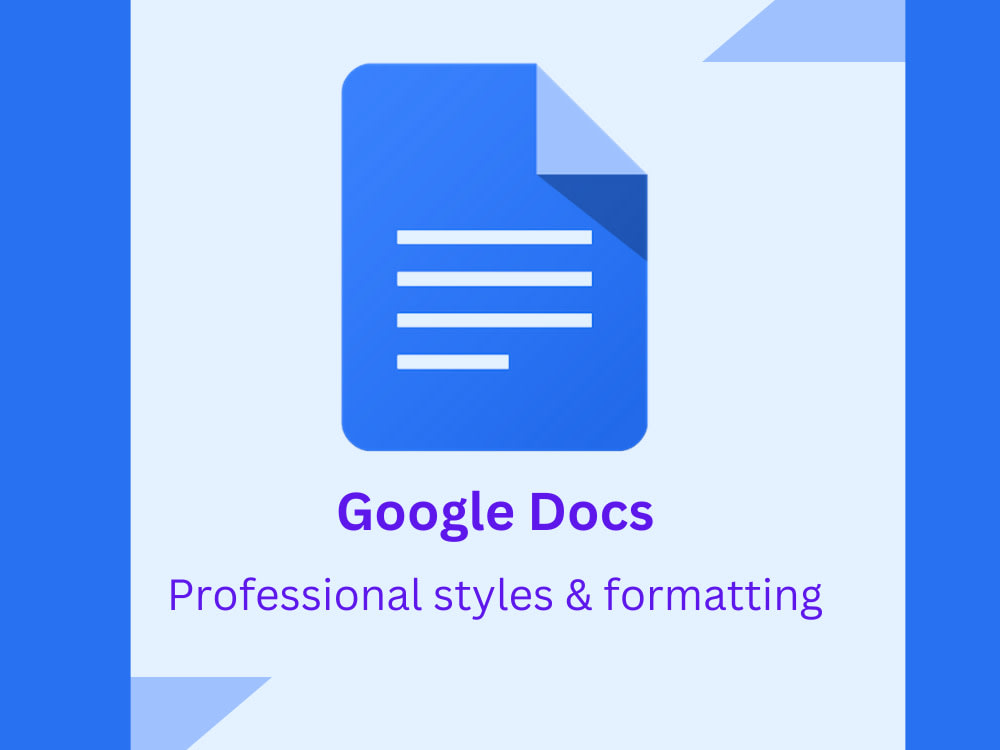 Format document on Google Docs Upwork