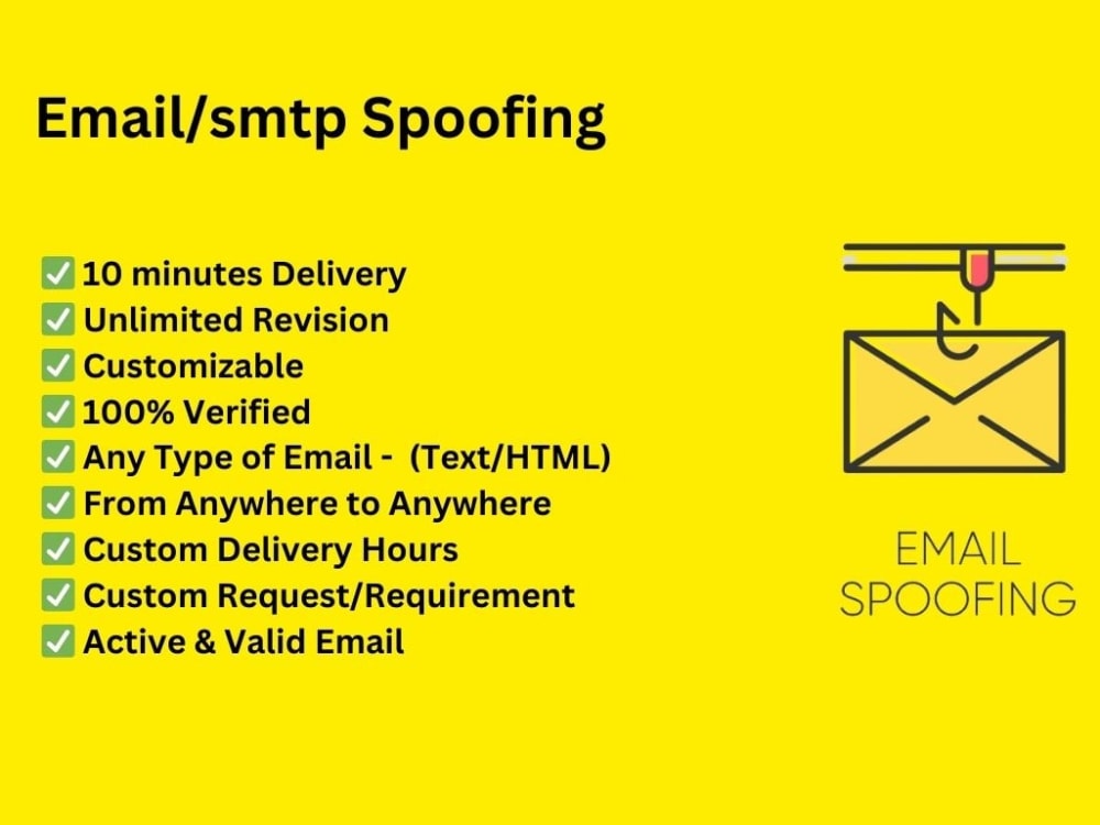 Email spoofing services, email spoofing, email spoofer, SMTP spoofer ...
