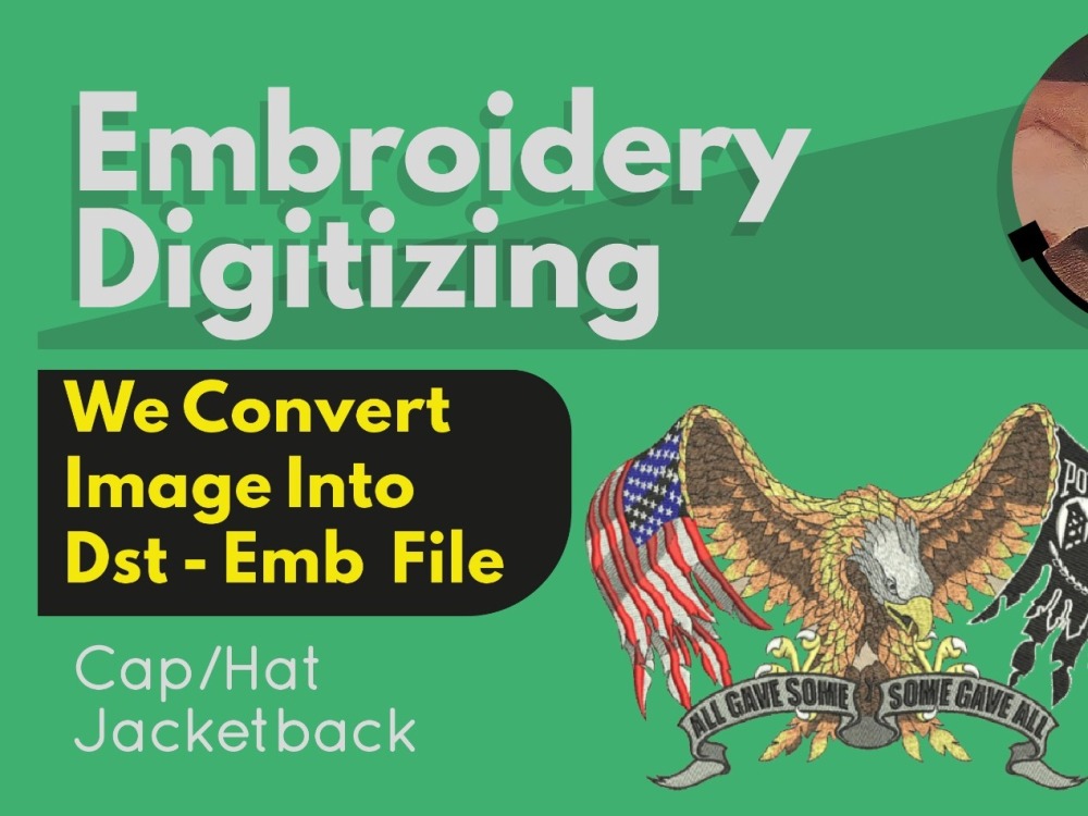 Embroidery digitize logo into multiple formats in one hour Upwork