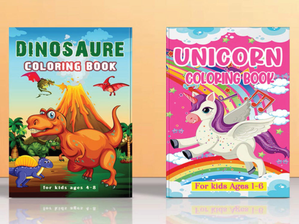 Dinosaur Coloring Book for Kids Ages 4-8 Graphic by Kids Coloring