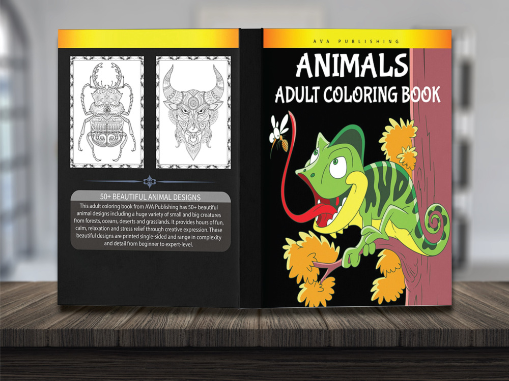 Adult Coloring Book 200 Animals: Stress Relieving Animal Designs