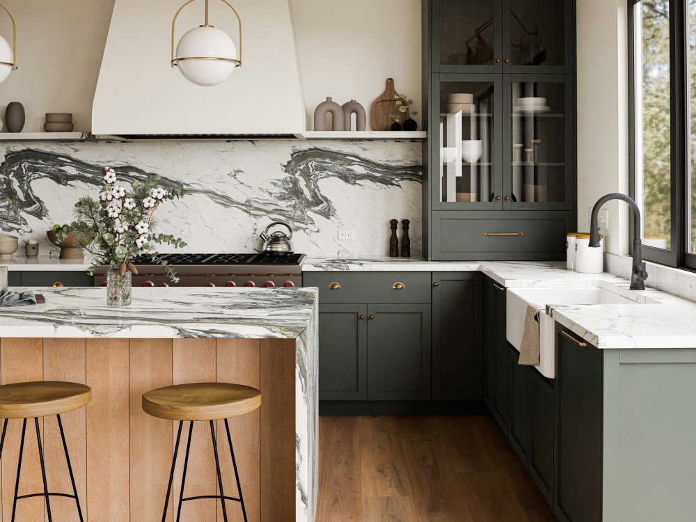 A fantastic kitchen design/rendering with Floorplan | Upwork