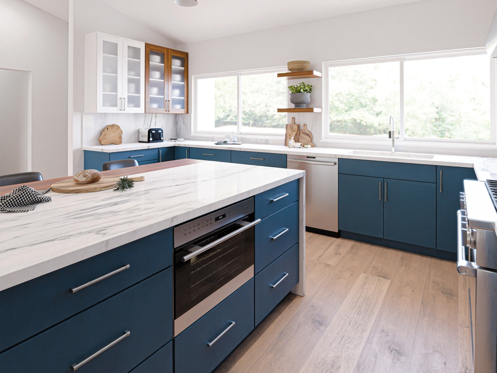 A fantastic kitchen design/rendering with Floorplan | Upwork