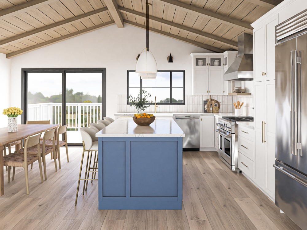 A fantastic kitchen design/rendering with Floorplan | Upwork