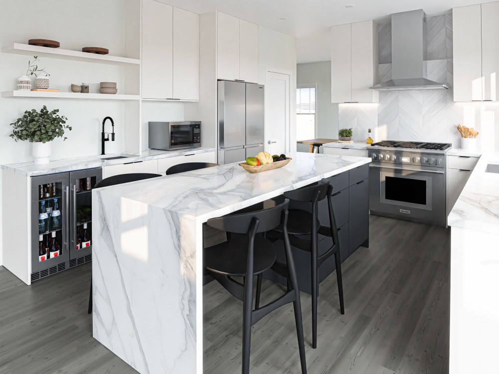 A fantastic kitchen design/rendering with Floorplan | Upwork