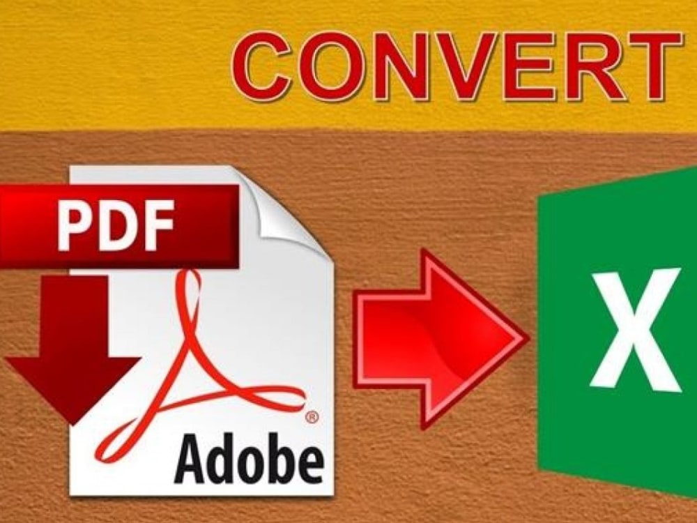 Convert scanned pdf to Excel sheet and Word format Upwork