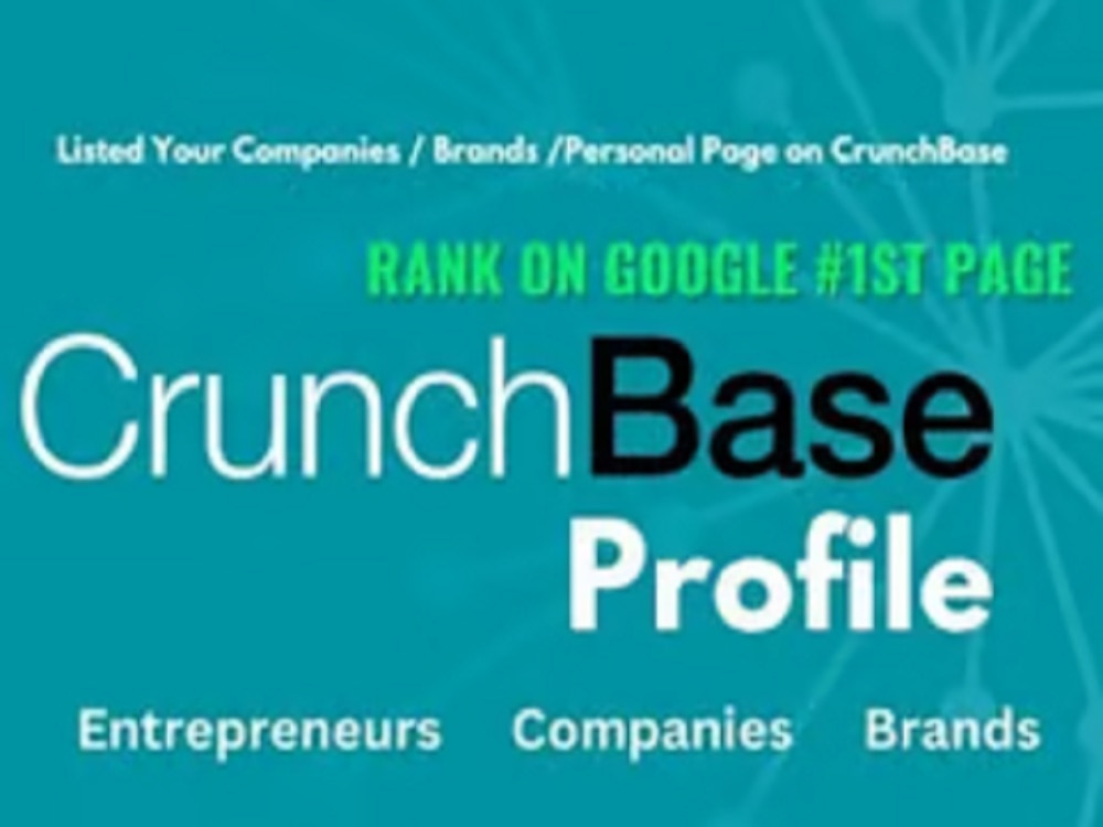 Two crunchbase profiles for your business and personal Upwork
