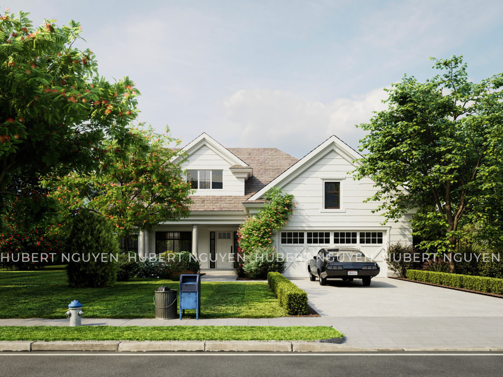 Ultrarealistic exterior render for residential project Upwork