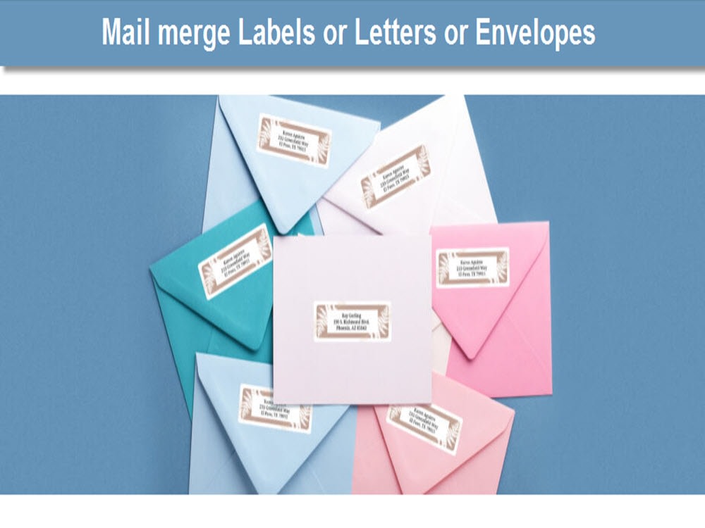 Mail merges for avery labels, letters, and envelopes Upwork