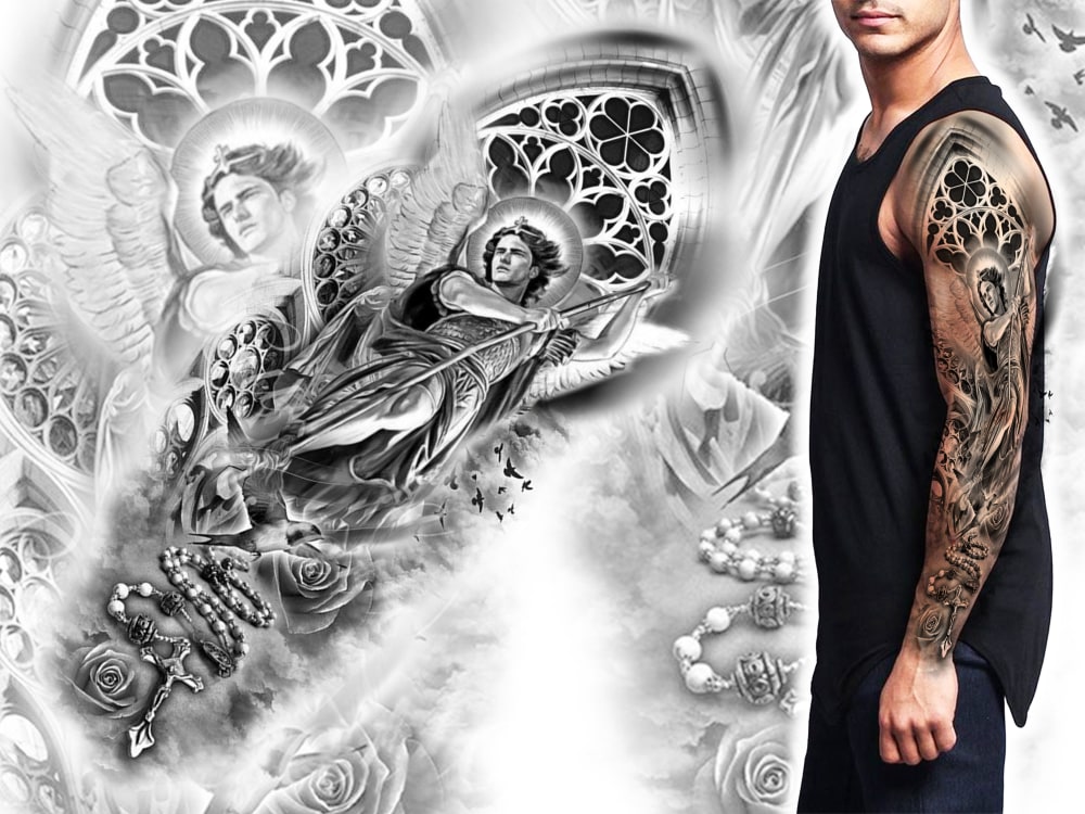 Original realistic tattoo sketch | Upwork