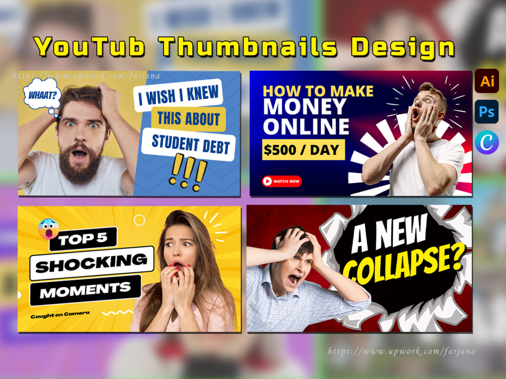 Eye-Catchy YouTube thumbnails Design | Upwork