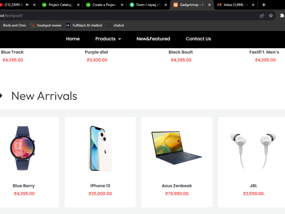 A Fully Functional E-commerce website | Upwork