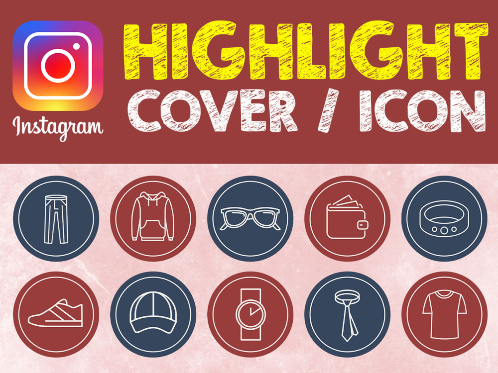 A professional Instagram highlights cover icon in 12h Upwork