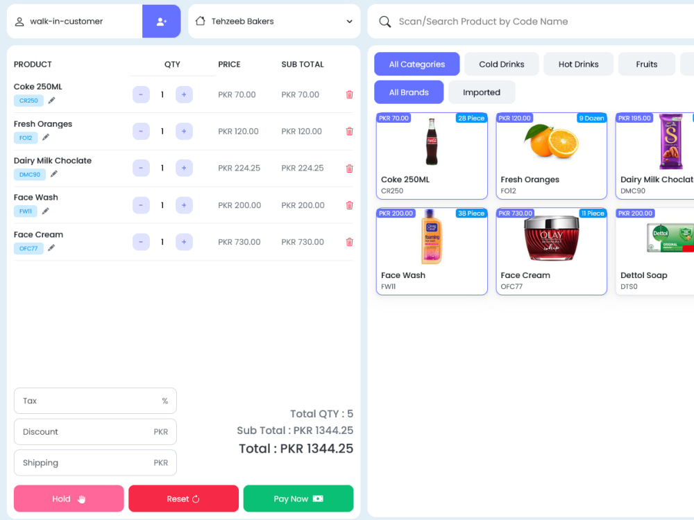 A Point of Sale POS in Laravel and React Js | Upwork