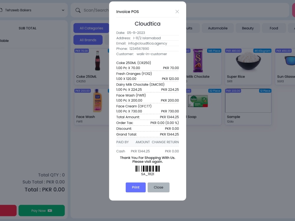 A Point of Sale POS in Laravel and React Js | Upwork