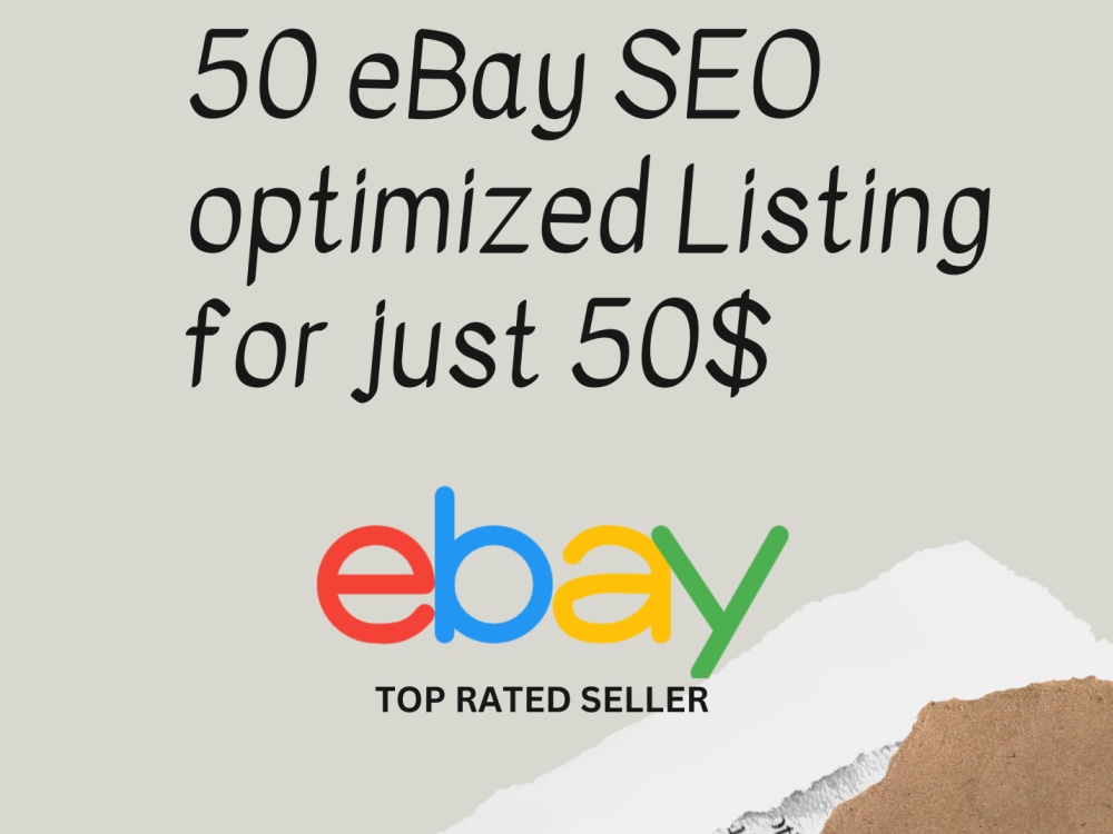50 SEO eBay listings with Professional Descriptions and Keywords in