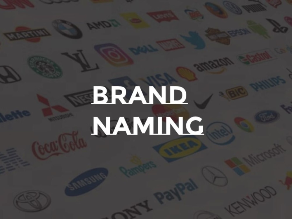 A unique brand name, business name, and product name Upwork