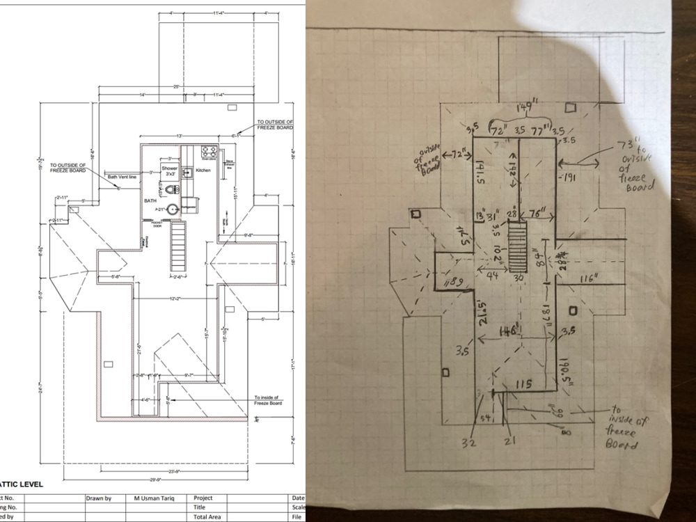 House plan /villas or building / Architectural Permit Drawings / PDF to