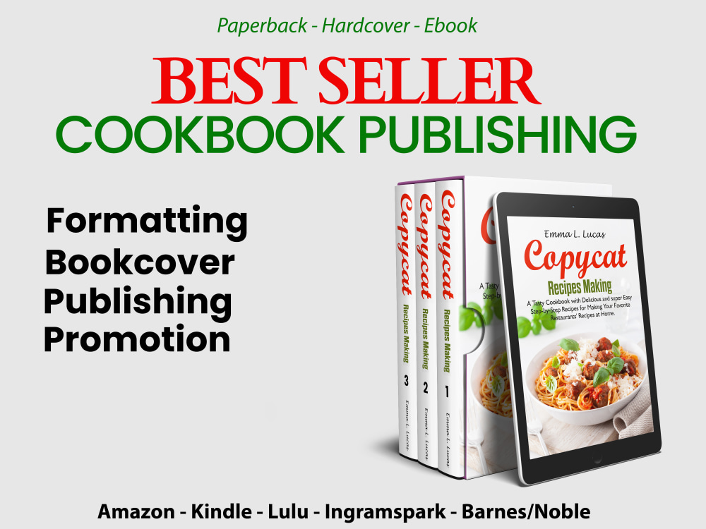 Professional formatting and layout for your cookbooks/recipes Upwork